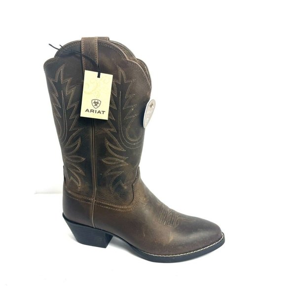 Ariat Womens Heritage Western Round Toe Boot Brown Size 6.5W